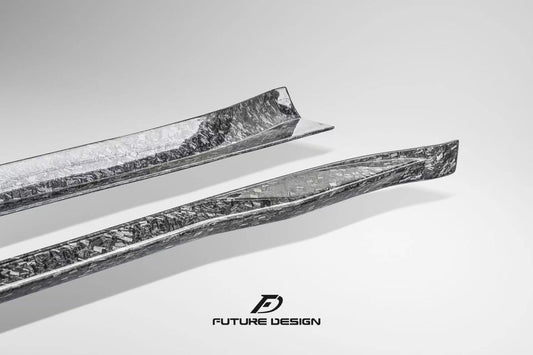 Future Design Carbon Fiber SIDE SKIRTS for Porsche 992 Carrera & 4 & S & 4S - Performance SpeedShop