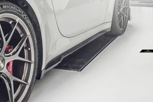 Future Design Carbon Fiber SIDE SKIRTS for Porsche 992 Carrera & 4 & S & 4S - Performance SpeedShop