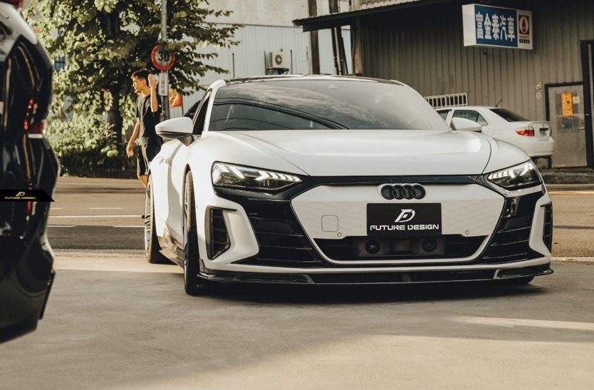 Future Design Carbon Fiber UPPER VALENCES for Audi e-Tron GT 2021-ON - Performance SpeedShop
