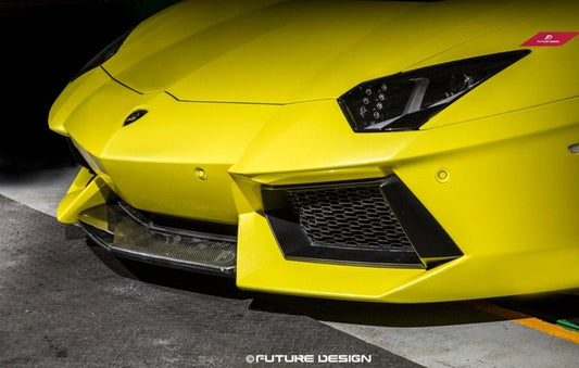 Future Design Carbon Lamborghini Aventador LP700 Carbon Fiber Front Lip Ver.1 - Performance SpeedShop