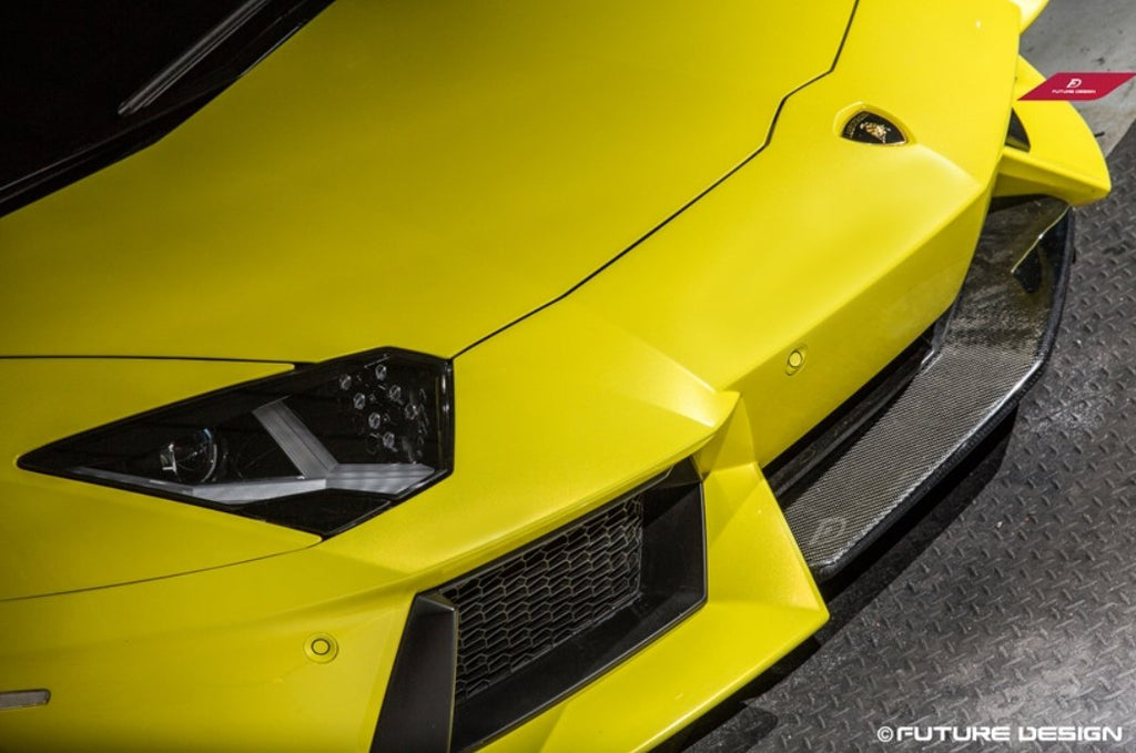 Future Design Carbon Lamborghini Aventador LP700 Carbon Fiber Front Lip Ver.1 - Performance SpeedShop