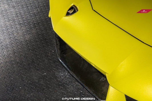 Future Design Carbon Lamborghini Aventador LP700 Carbon Fiber Front Lip Ver.1 - Performance SpeedShop