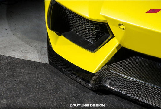 Future Design Carbon Lamborghini Aventador LP700 Carbon Fiber Front Lip Ver.2 - Performance SpeedShop