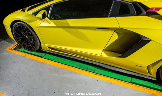 Future Design Carbon Lamborghini Aventador LP700 Carbon Fiber Side Skirts Ver.1 - Performance SpeedShop