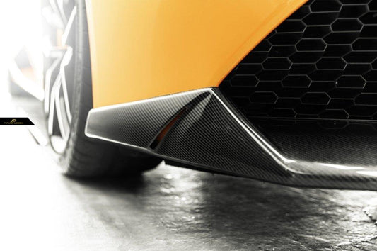 Future Design Carbon Lamborghini Huracan LP610 Carbon Fiber Front Lip Ver.2 ( 3 Pcs ) - Performance SpeedShop