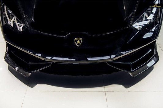 Future Design Carbon Lamborghini Huracan LP610 Carbon Fiber Front Lip Ver.3 ( 2 Pcs ) - Performance SpeedShop