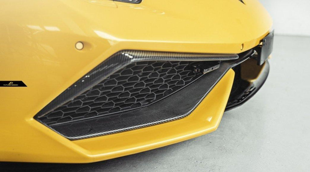 Future Design Carbon Lamborghini Huracan LP610 Carbon Fiber Front Upper Valences - Performance SpeedShop