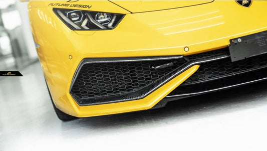 Future Design Carbon Lamborghini Huracan LP610 Carbon Fiber Front Upper Valences - Performance SpeedShop