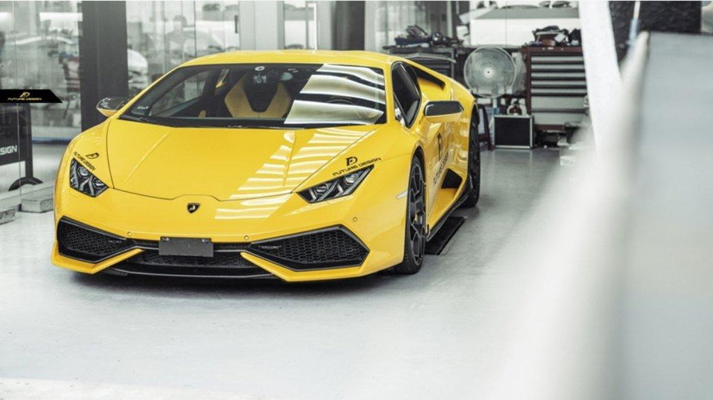 Future Design Carbon Lamborghini Huracan LP610 Carbon Fiber Front Upper Valences - Performance SpeedShop