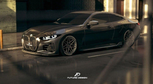 Future Design Carbon M-TECH FD Carbon Fiber Front Lip for BMW 4 Series G22 2021-ON - Performance SpeedShop