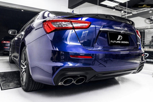 Future Design Carbon Maserati Ghibli 2014-2017 Carbon Fiber Rear Spoiler Ver.2 - Performance SpeedShop