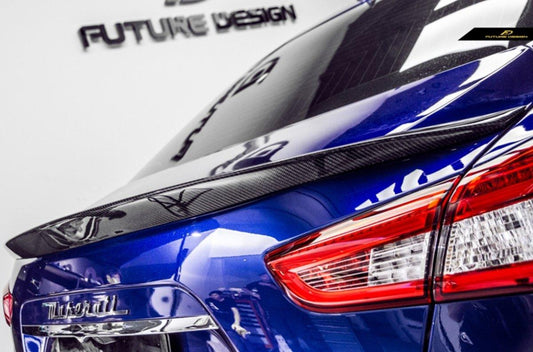 Future Design Carbon Maserati Ghibli 2014-2017 Carbon Fiber Rear Spoiler Ver.2 - Performance SpeedShop