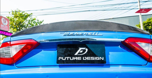 Future Design Carbon Maserati Gran Turismo Carbon Fiber Rear Spoiler Ver.1 - Performance SpeedShop