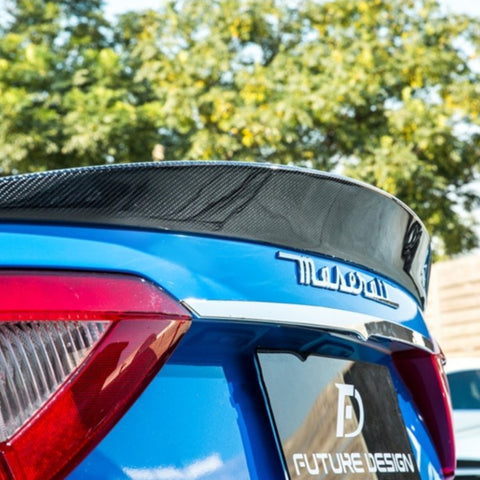 Future Design Carbon Maserati Gran Turismo Carbon Fiber Rear Spoiler Ver.1 - Performance SpeedShop