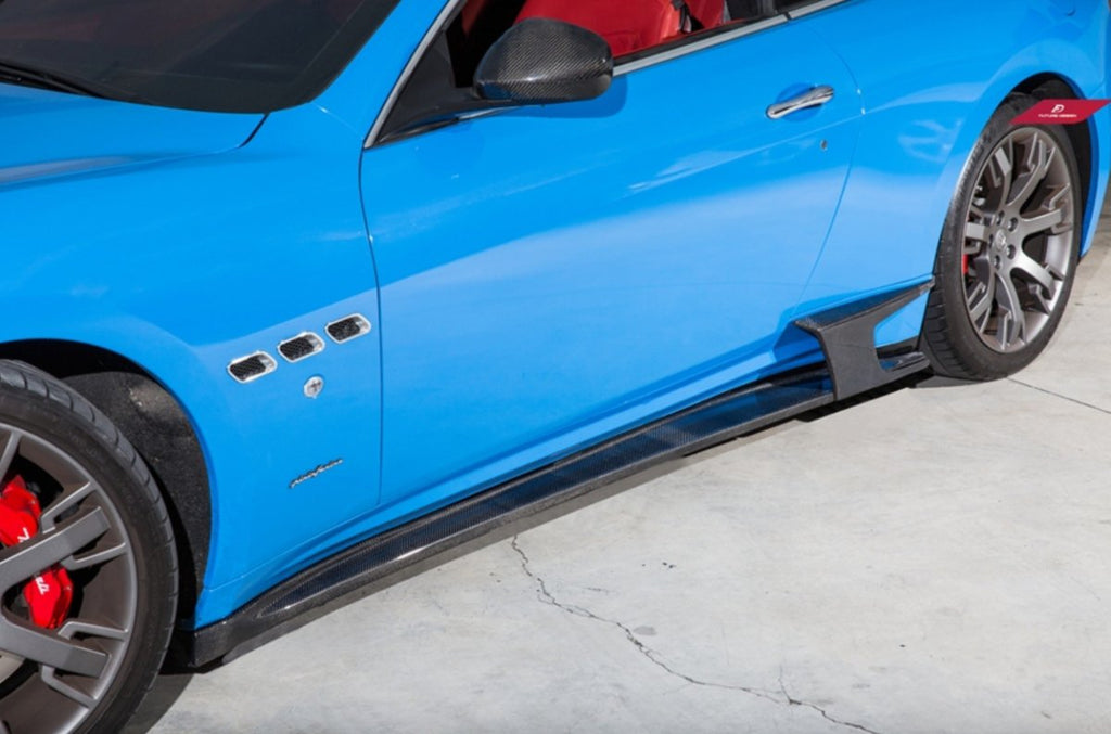 Future Design Carbon Maserati Gran Turismo Carbon Fiber Side Skirts - Performance SpeedShop