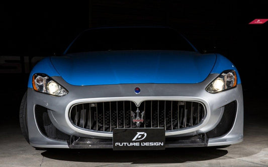 Future Design Carbon Maserati Gran Turismo Partial Carbon Fiber Front Bumper - Performance SpeedShop