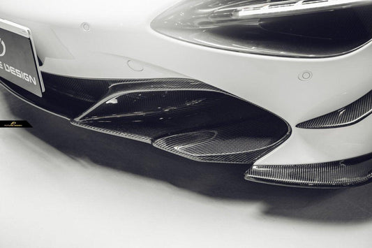 McLaren 720S 2018 2019 2020 2021 2022 2023 with Aftermarket Parts - Front Lip Replacement Carbon Fiber / FRP from Future Design