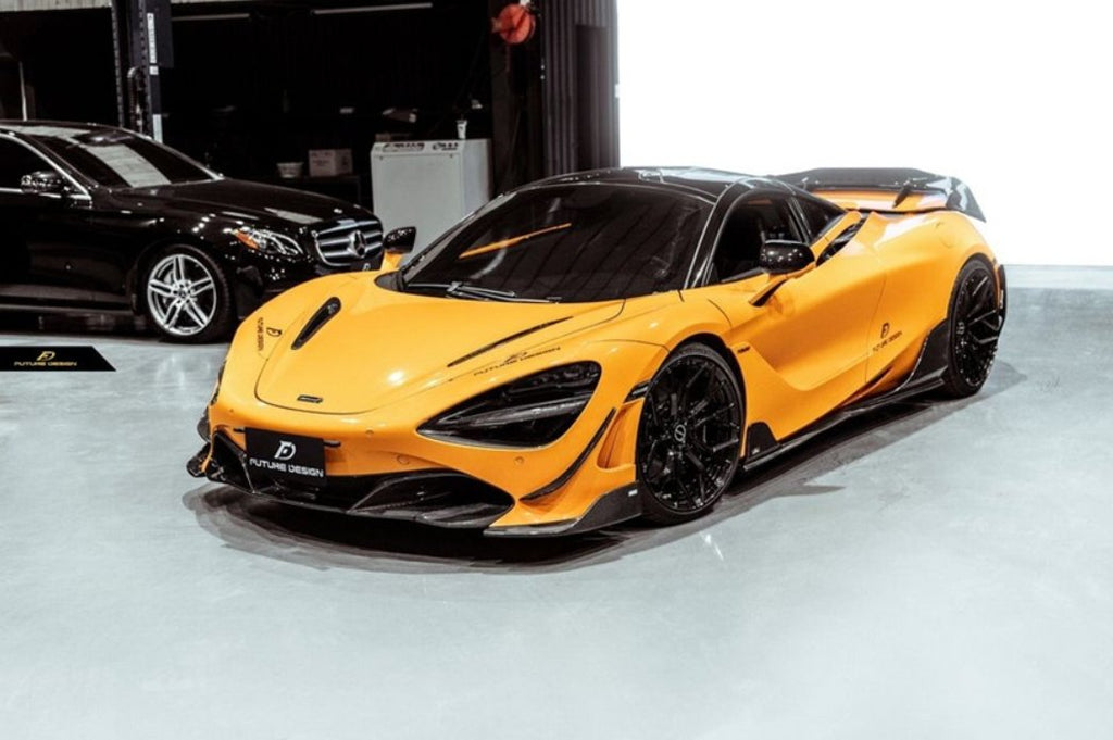 Future Design Carbon McLaren 720S Carbon Fiber Front Lip & Splitters - Performance SpeedShop