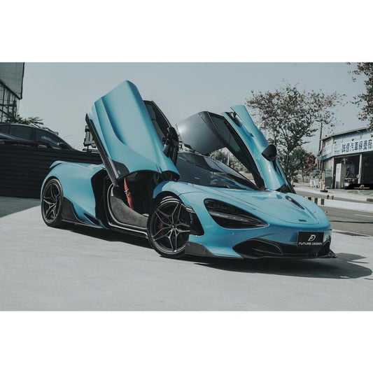 McLaren 720S 2018 2019 2020 2021 2022 2023 with Aftermarket Parts - Front Lip Replacement Carbon Fiber / FRP from Future Design