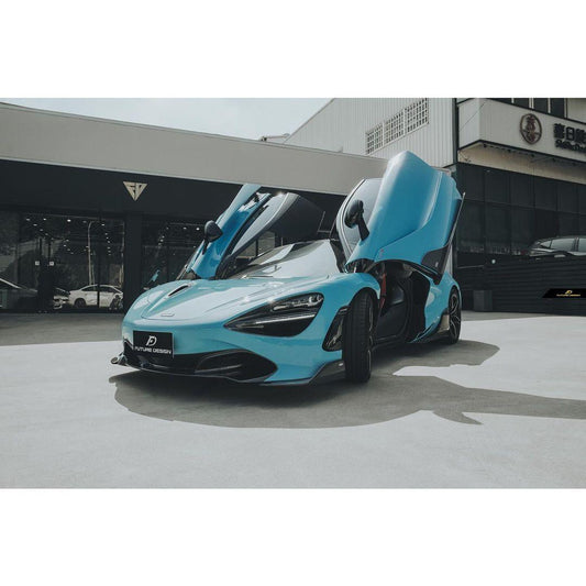 McLaren 720S 2018 2019 2020 2021 2022 2023 with Aftermarket Parts - Front Lip Replacement Carbon Fiber / FRP from Future Design