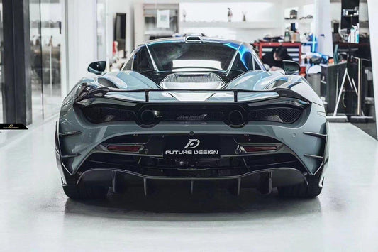 Future Design Carbon McLaren 720S Carbon Fiber Rear Bumper Side Valences - Performance SpeedShop