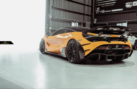 Future Design Carbon McLaren 720S Carbon Fiber Rear Diffuser - Performance SpeedShop