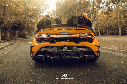 Future Design Carbon McLaren 720S Carbon Fiber Rear Diffuser - Performance SpeedShop