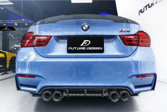 Future Design Carbon MP M Performance Carbon Fiber Rear Diffuser for BMW F80 F82 F83 M3 M4 - Performance SpeedShop