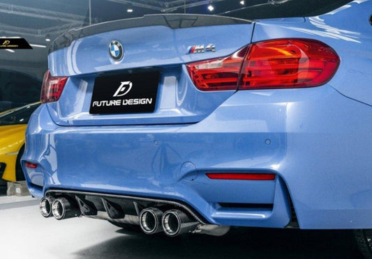 Future Design Carbon MP M Performance Carbon Fiber Rear Diffuser for BMW F80 F82 F83 M3 M4 - Performance SpeedShop