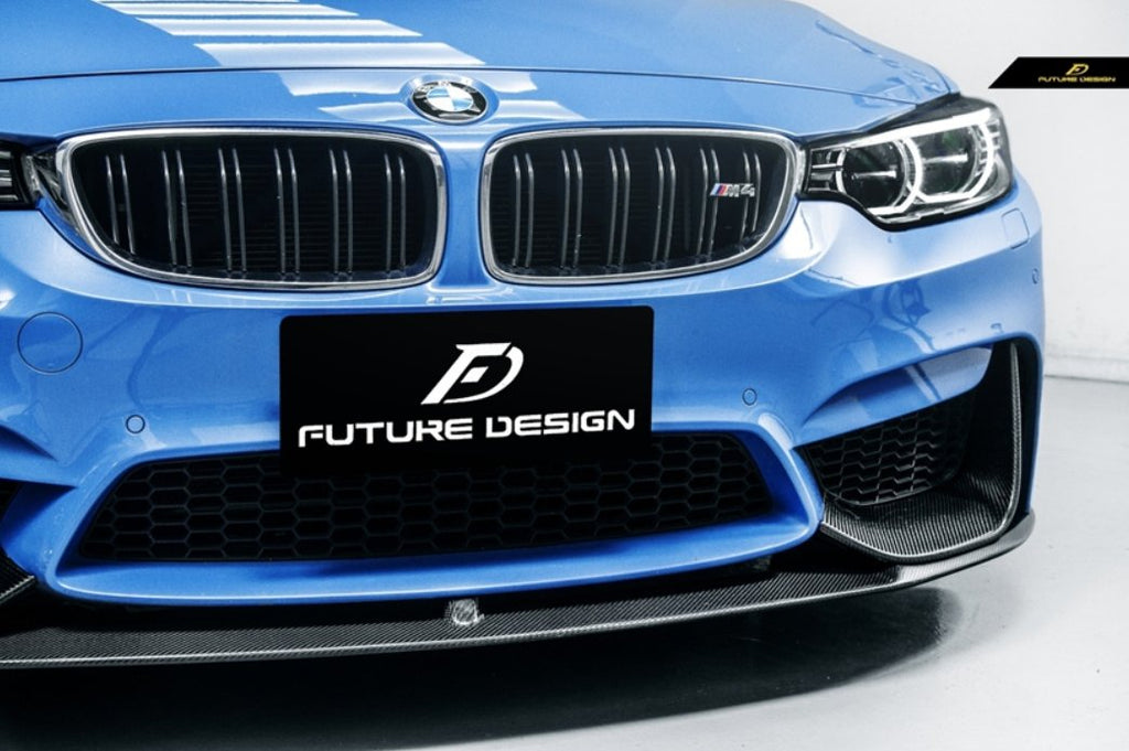 Future Design Carbon MP Style Carbon Fiber Front Lip for BMW F80 F82 F83 M3 M4 - Performance SpeedShop
