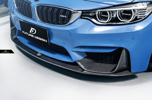 Future Design Carbon MP Style Carbon Fiber Front Lip for BMW F80 F82 F83 M3 M4 - Performance SpeedShop