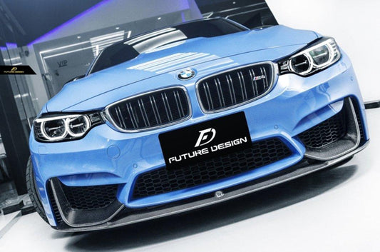 Future Design Carbon MP Style Carbon Fiber Front Lip for BMW F80 F82 F83 M3 M4 - Performance SpeedShop