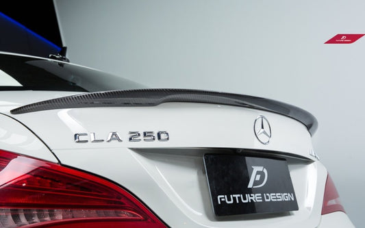 Future Design Carbon P Style Carbon Fiber Rear Spoiler for 2014-2019 C117 CLA45 CLA250 - Performance SpeedShop