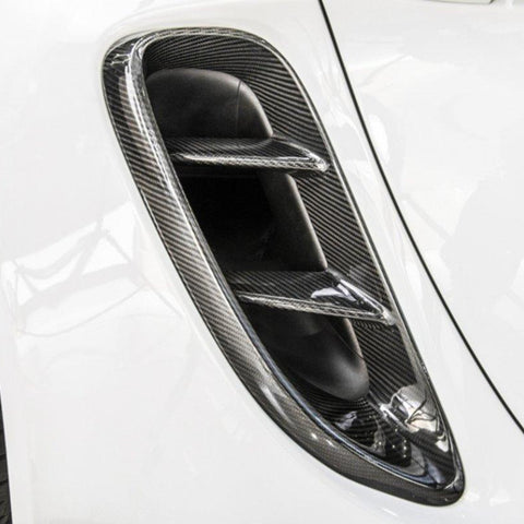 Future Design Carbon Porsche 718 Cayman / Boxster Carbon Fiber Side Vents Cover - Performance SpeedShop