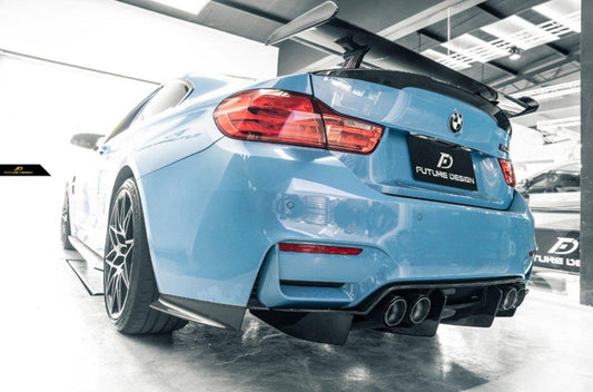 Future Design Carbon PSM Carbon Fiber Rear Diffuser ( 4 Pcs ) for BMW F80 F82 F83 M3 M4 - Performance SpeedShop