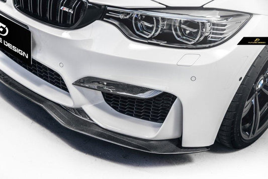 Future Design Carbon PSM Style Carbon Fiber Front Lip for BMW F80 F82 F83 M3 M4 - Performance SpeedShop