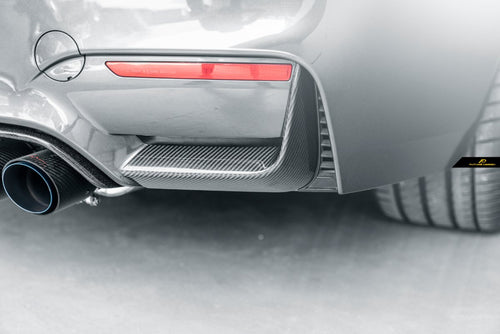 Future Design Carbon Rear Bumper Trim Carbon Fiber for BMW F80 F82 F83 M3 M4 - Performance SpeedShop