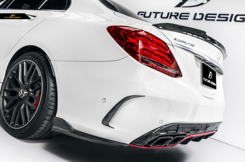 Future Design Carbon Rear Spoiler FD V1 for Mercedes Benz 2015-ON W205 C300 C43 C63 AMG Sedan 4 Door - Performance SpeedShop