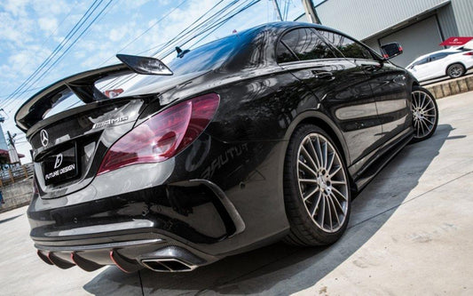 Future Design Carbon RZ Carbon Fiber Rear Spoiler Wing for 2014-2019 C117 CLA-250 CLA-45 - Performance SpeedShop