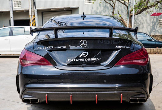 Future Design Carbon RZ Carbon Fiber Rear Spoiler Wing for 2014-2019 C117 CLA-250 CLA-45 - Performance SpeedShop