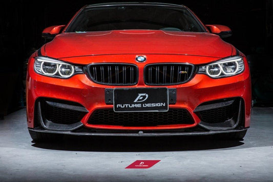 Future Design Carbon Upper Front Vent Cover Carbon Fiber for BMW F80 F82 F83 M3 M4 - Performance SpeedShop