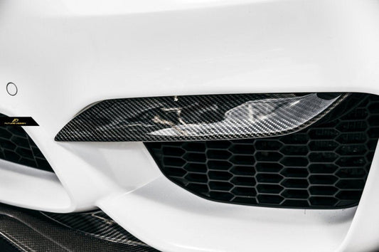 Future Design Carbon Upper Front Vent Cover Carbon Fiber for BMW F80 F82 F83 M3 M4 - Performance SpeedShop