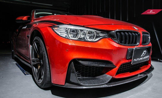 Future Design Carbon Upper Front Vent Cover Carbon Fiber for BMW F80 F82 F83 M3 M4 - Performance SpeedShop