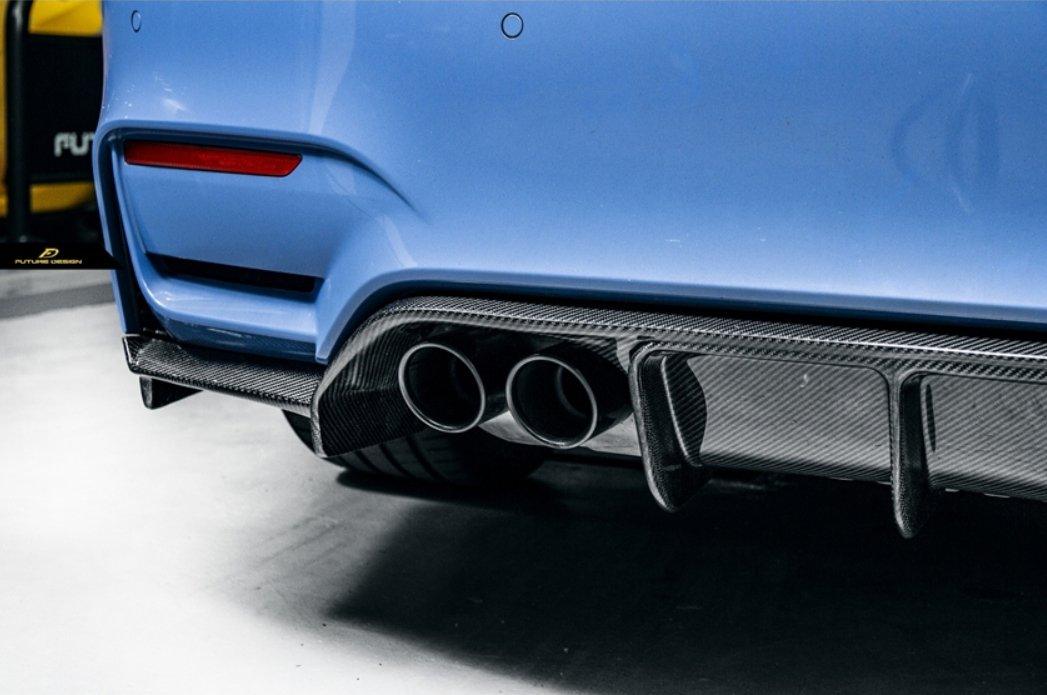 Future Design Carbon V Style Carbon Fiber Rear Diffuser for BMW F80 F82 ...