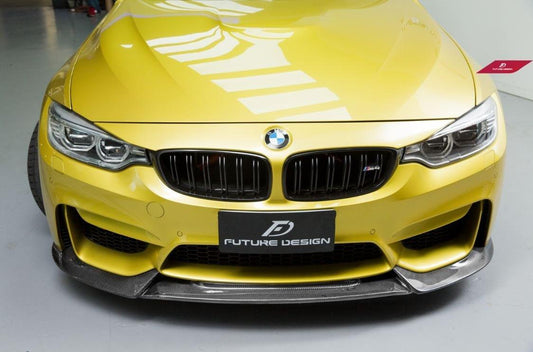 Future Design Carbon VRS Style Carbon Fiber Front Lip for BMW F80 F82 F83 M3 M4 - Performance SpeedShop