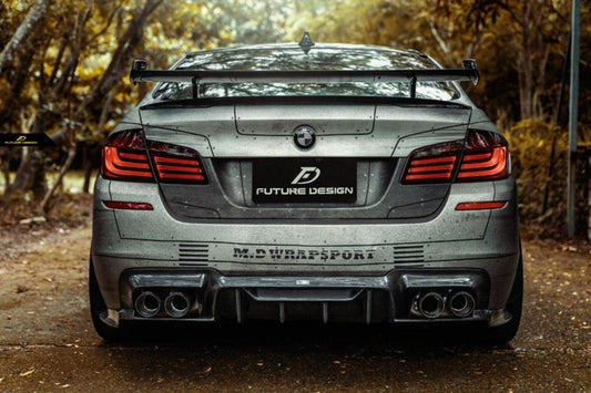 Future Design DTM Style Carbon Fiber Rear Spoiler Wing for BMW M5 & 5 series F10 F11 F18 520 528 535 - Performance SpeedShop