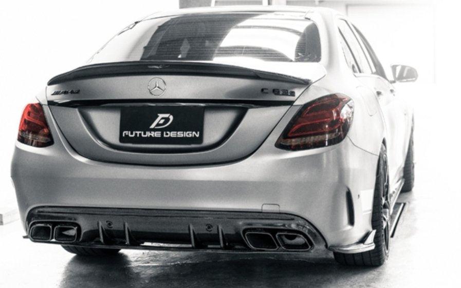 Future Design ED1 Carbon Fiber Rear Diffuser For Mercedes Benz W205 ...