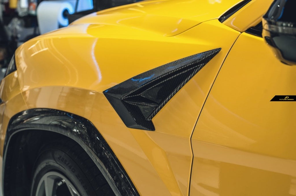 Future Design FD Carbon Fiber FRONT FENDER TRIM for Lamborghini Urus - Performance SpeedShop
