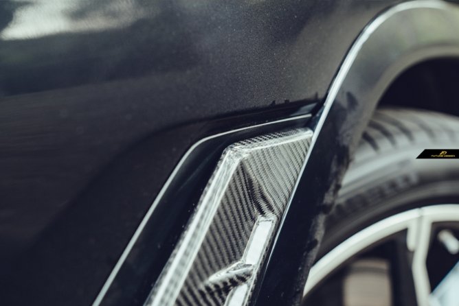 Future Design FD Carbon Fiber FRONT FENDER TRIM OVERLAY for BMW X6 G06 2020-ON - Performance SpeedShop