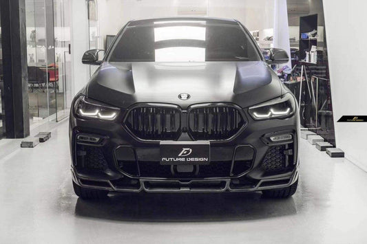 Future Design FD Carbon Fiber FRONT LIP for BMW X6 G06 2020-ON - Performance SpeedShop